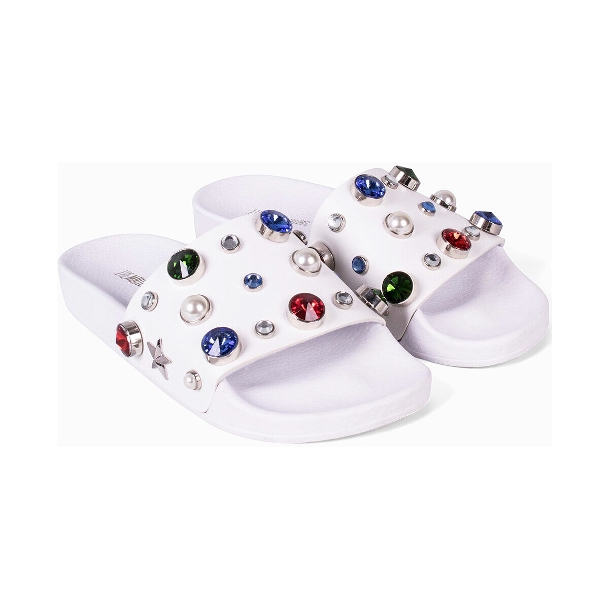 Παπούτσια Γυναίκα Sneakers Thewhitebrand Pearls white l-0184 Άσπρο