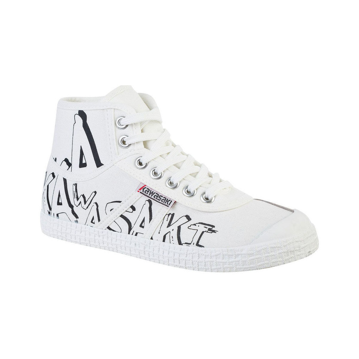 Παπούτσια Γυναίκα Sneakers Kawasaki Graffiti Canvas Boot K202415 1002 White Άσπρο