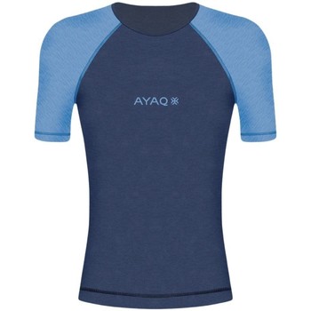 Υφασμάτινα Άνδρας T-shirts & Μπλούζες Ayaq Maillot à manches courtes  Biafo Merino Μπλέ