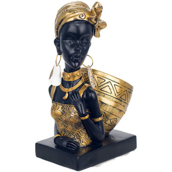 Σπίτι Αγαλματίδια και  Signes Grimalt Αφρικανική Φιγούρα Με Βάση Black