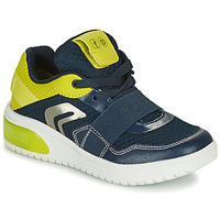 Παπούτσια Παιδί Χαμηλά Sneakers Geox J XLED BOY Marine / Yellow