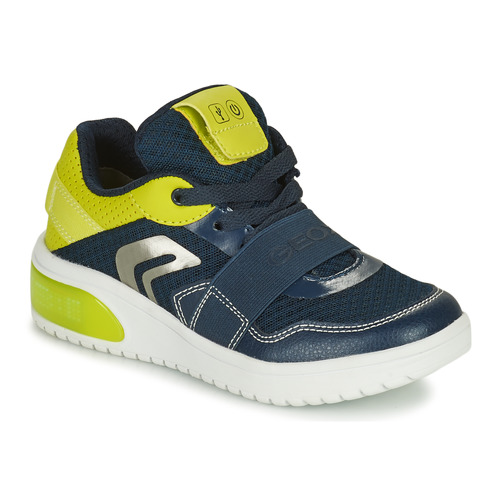 Παπούτσια Παιδί Χαμηλά Sneakers Geox J XLED BOY Marine / Yellow