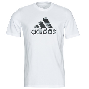 Υφασμάτινα T-shirt με κοντά μανίκια adidas Performance M AWORLD AC G T Άσπρο