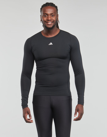 Υφασμάτινα Άνδρας Μπλουζάκια με μακριά μανίκια adidas Performance TF LS TEE Black