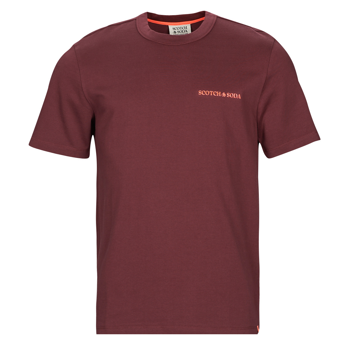 T-shirt με κοντά μανίκια Scotch & Soda T-Shirt Logo Unisexe En Jersey De Coton Biologique