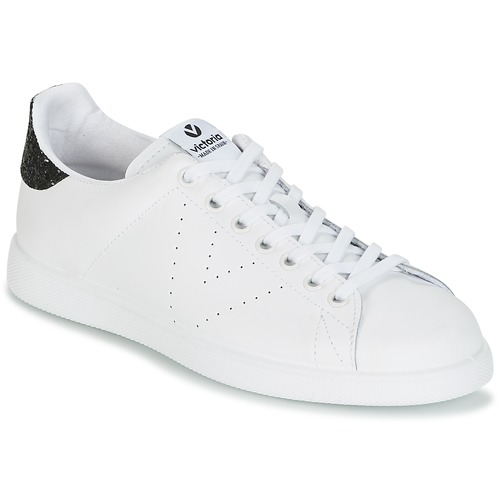 Παπούτσια Γυναίκα Χαμηλά Sneakers Victoria DEPORTIVO BASKET PIEL Άσπρο / Black