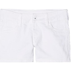 Υφασμάτινα Κορίτσι Σόρτς / Βερμούδες Pepe jeans  Άσπρο