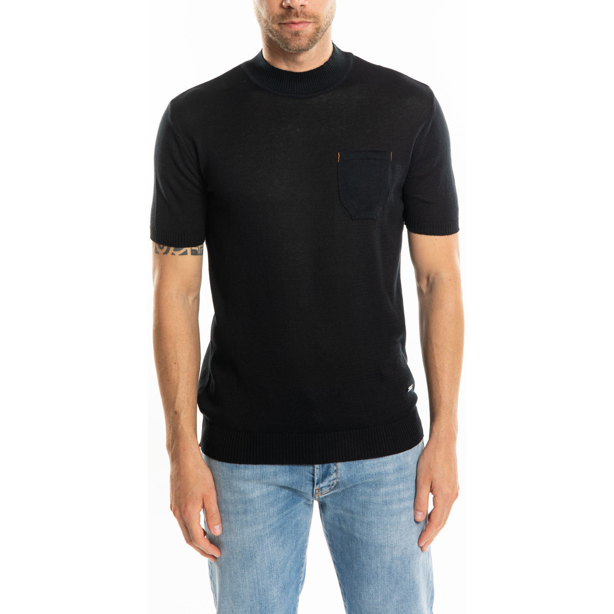 Υφασμάτινα Άνδρας T-shirt με κοντά μανίκια Takeshy Kurosawa 83331 | G. Collo M/C Black