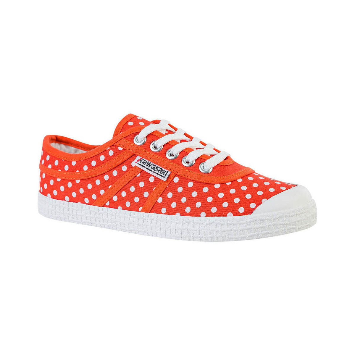 Παπούτσια Γυναίκα Sneakers Kawasaki Polka Canvas Shoe K202421 5030 Cherry Tomato Red