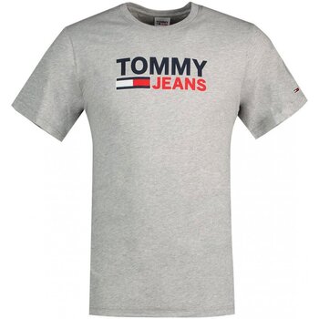 Υφασμάτινα Άνδρας T-shirt με κοντά μανίκια Tommy Jeans DM0DM15379 Grey