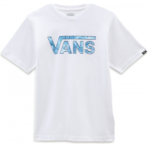Υφασμάτινα Αγόρι T-shirts & Μπλούζες Vans classic logo Άσπρο