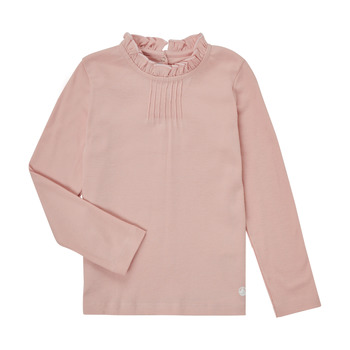 Υφασμάτινα Κορίτσι Μπλουζάκια με μακριά μανίκια Petit Bateau COISE Ροζ