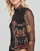 Υφασμάτινα Γυναίκα Μπλουζάκια με μακριά μανίκια Desigual FRIENDS Black / Multicolour