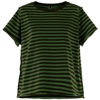 Υφασμάτινα Γυναίκα Μπλούζες Wendy Trendy Top 220837 - Black/Green Green