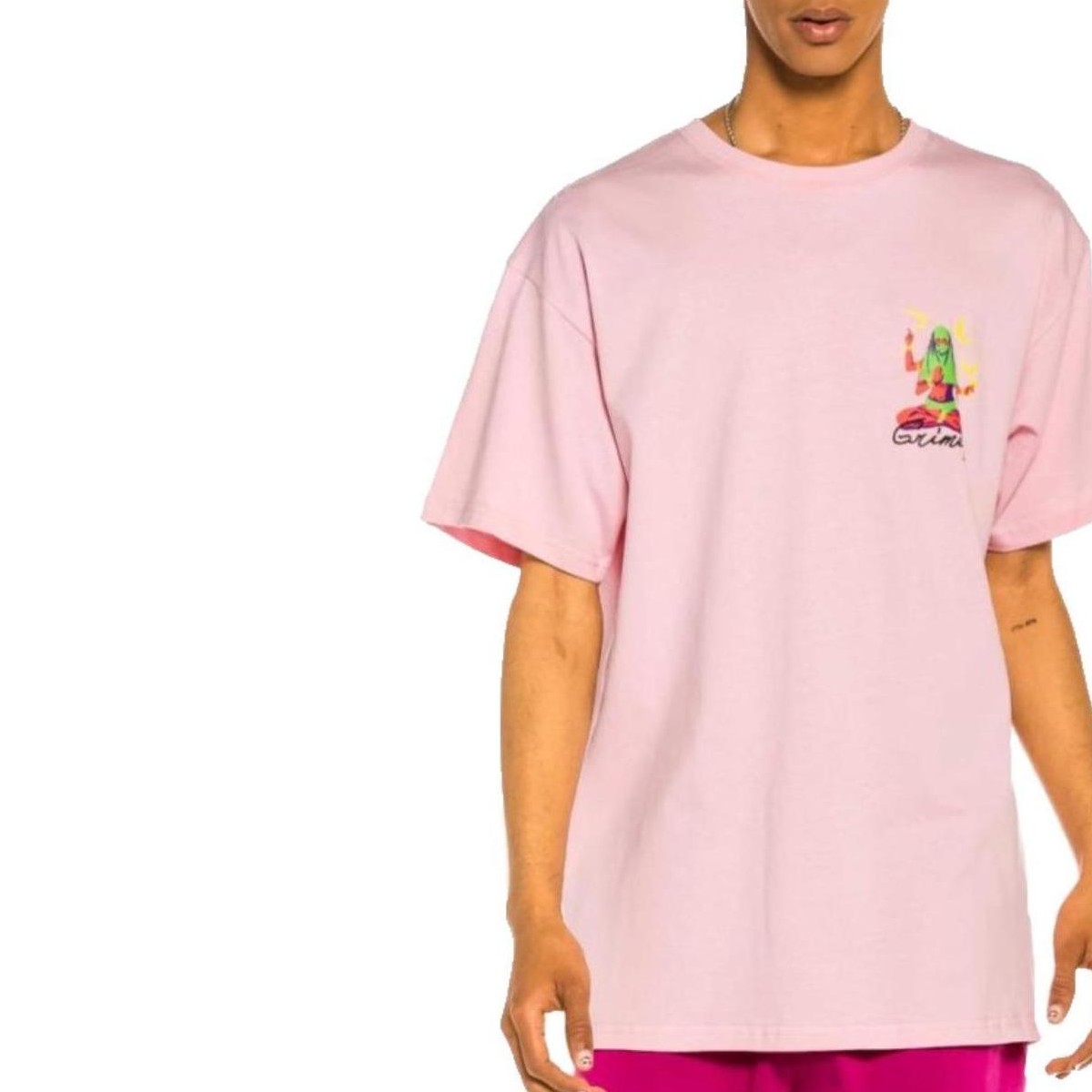 Υφασμάτινα Άνδρας T-shirt με κοντά μανίκια Grimey  Ροζ