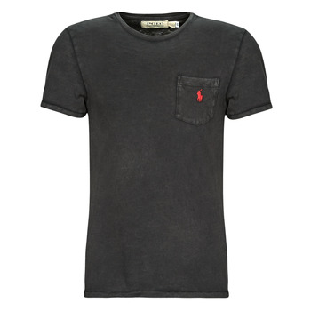 Υφασμάτινα Άνδρας T-shirt με κοντά μανίκια Polo Ralph Lauren T-SHIRT AJUSTE AVEC POCHE EN COTON Black / Polo / Μαυρο