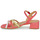 Παπούτσια Γυναίκα Σανδάλια / Πέδιλα JB Martin VICTORIA Velours / Ροζ / Yellow / Craie