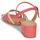 Παπούτσια Γυναίκα Σανδάλια / Πέδιλα JB Martin VICTORIA Velours / Ροζ / Yellow / Craie