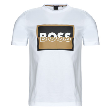 Υφασμάτινα Άνδρας T-shirt με κοντά μανίκια BOSS Tessler 185 Άσπρο