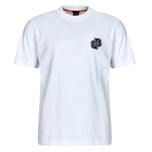 Υφασμάτινα Άνδρας T-shirt με κοντά μανίκια BOSS Tevarsity Άσπρο