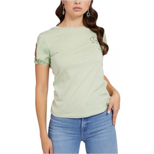 Υφασμάτινα Γυναίκα T-shirts & Μπλούζες Guess W2GI11 K46D1 Green