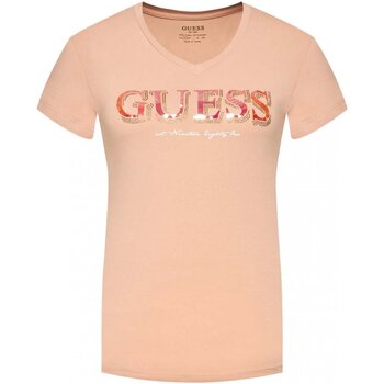 Υφασμάτινα Γυναίκα T-shirts & Μπλούζες Guess W2GI05 J1300 Ροζ