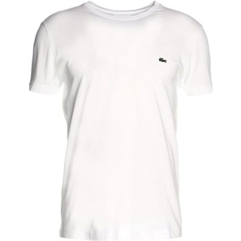 Υφασμάτινα Άνδρας T-shirt με κοντά μανίκια Lacoste CAMISETA BLANCA HOMBRE   TH2038 Άσπρο