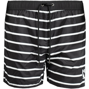 Υφασμάτινα Άνδρας Μαγιώ / shorts για την παραλία Karl Lagerfeld KL22MBM04 | Stripes Black