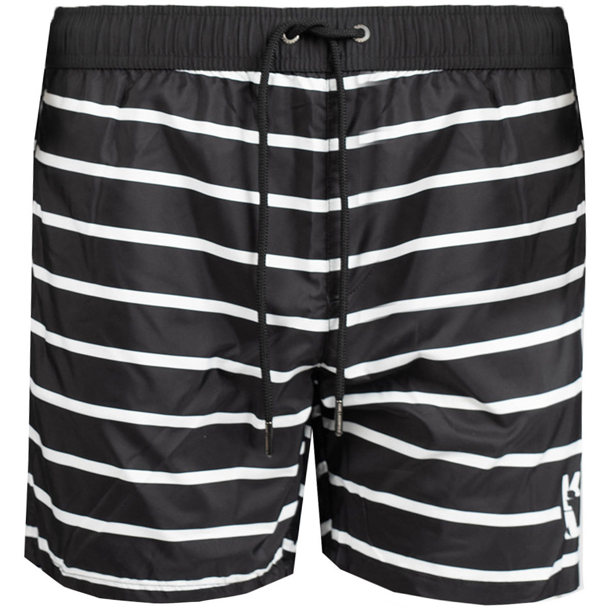 Υφασμάτινα Άνδρας Μαγιώ / shorts για την παραλία Karl Lagerfeld KL22MBM04 | Stripes Black