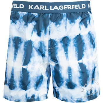 Υφασμάτινα Άνδρας Μαγιώ / shorts για την παραλία Karl Lagerfeld KL22MBM08 | Tie&Dye Μπλέ