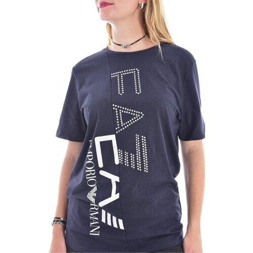 Υφασμάτινα Γυναίκα T-shirts & Μπλούζες Emporio Armani EA7 3LTT20 TJBEZ Μπλέ