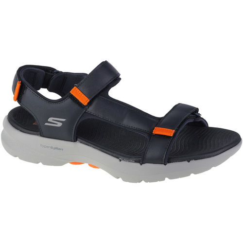 Παπούτσια Άνδρας Σπορ σανδάλια Skechers Go Walk 6 Sandal Μπλέ