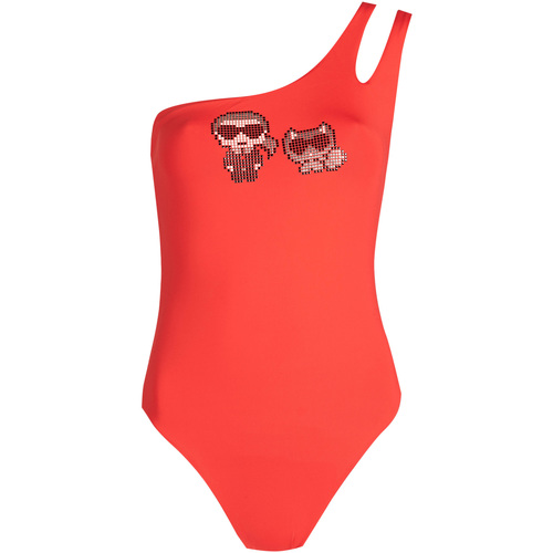 Υφασμάτινα Γυναίκα Μαγιώ / shorts για την παραλία Karl Lagerfeld KL22WOP02 | Karl&Choupette Red