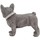 Σπίτι Αγαλματίδια και  Signes Grimalt Σχήμα Γαλλικό Σκυλί Μπουλντόγκ Silver
