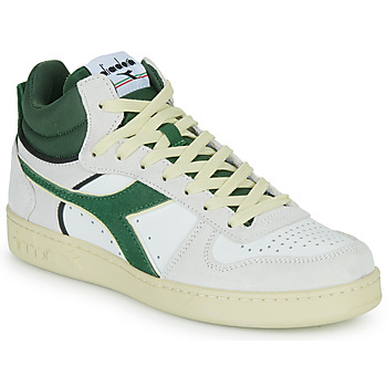 Παπούτσια Ψηλά Sneakers Diadora MAGIC BASKET DEMI CUT SUEDE LEATHER Άσπρο / Green