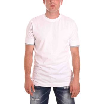 Υφασμάτινα Άνδρας T-shirt με κοντά μανίκια Gazzarini TE62G Άσπρο