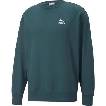 Υφασμάτινα Άνδρας Σπορ Ζακέτες Puma Classics Relaxed Crewneck Sweatshirt Green