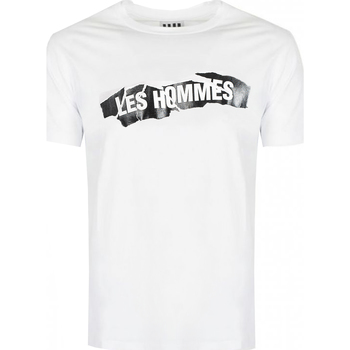 Υφασμάτινα Άνδρας T-shirt με κοντά μανίκια Les Hommes  Άσπρο