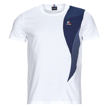 Υφασμάτινα Άνδρας T-shirt με κοντά μανίκια Le Coq Sportif SAISON 1 Tee SS N°1 M Άσπρο / Marine