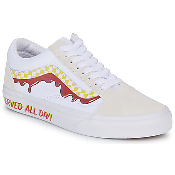 Παπούτσια Χαμηλά Sneakers Vans OLD SKOOL Άσπρο / Red