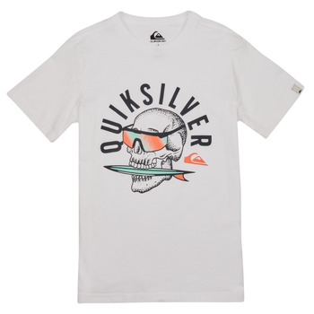 Υφασμάτινα Αγόρι T-shirt με κοντά μανίκια Quiksilver QS ROCKIN SKULL SS YTH Άσπρο