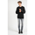 Υφασμάτινα Άνδρας Πουλόβερ Les Hommes LKK112 603A | Classic Fit Jumper with Nylon Detail on Sleeves Black