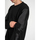 Υφασμάτινα Άνδρας Πουλόβερ Les Hommes LKK112 603A | Classic Fit Jumper with Nylon Detail on Sleeves Black