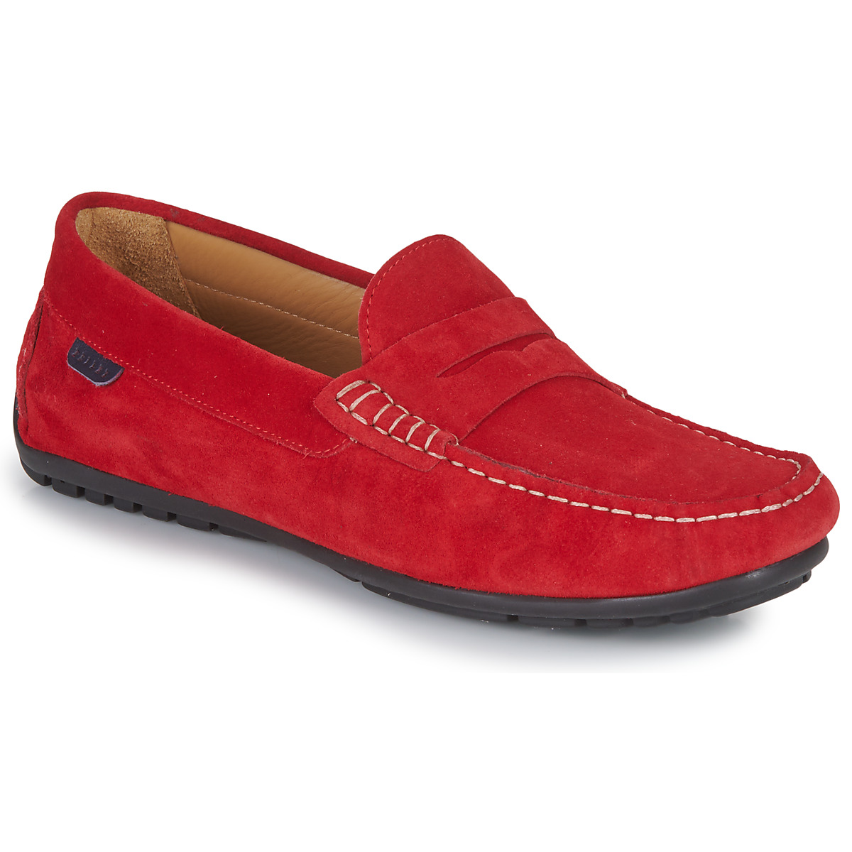 Παπούτσια Άνδρας Μοκασσίνια Pellet CADOR Velours / Red