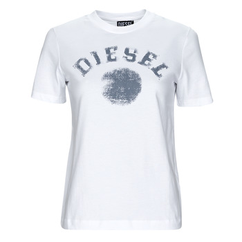 Υφασμάτινα Γυναίκα T-shirt με κοντά μανίκια Diesel T-REG-G7 Άσπρο / Μπλέ