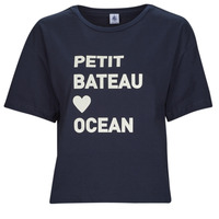 Υφασμάτινα Γυναίκα T-shirt με κοντά μανίκια Petit Bateau A06TM04 Marine