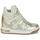 Παπούτσια Γυναίκα Ψηλά Sneakers Guess LISA Άσπρο / Gold