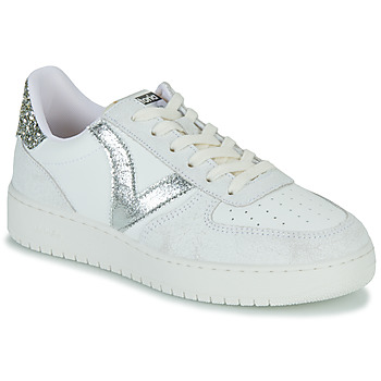 Παπούτσια Γυναίκα Χαμηλά Sneakers Victoria MADRID CRAQUELADO & ME Άσπρο / Silver