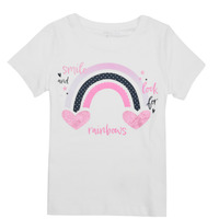 Υφασμάτινα Κορίτσι T-shirt με κοντά μανίκια Name it NMFBRIGITA SS TOP Άσπρο