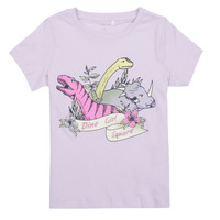 Υφασμάτινα Κορίτσι T-shirt με κοντά μανίκια Name it NMFBRIGITA SS TOP Violet